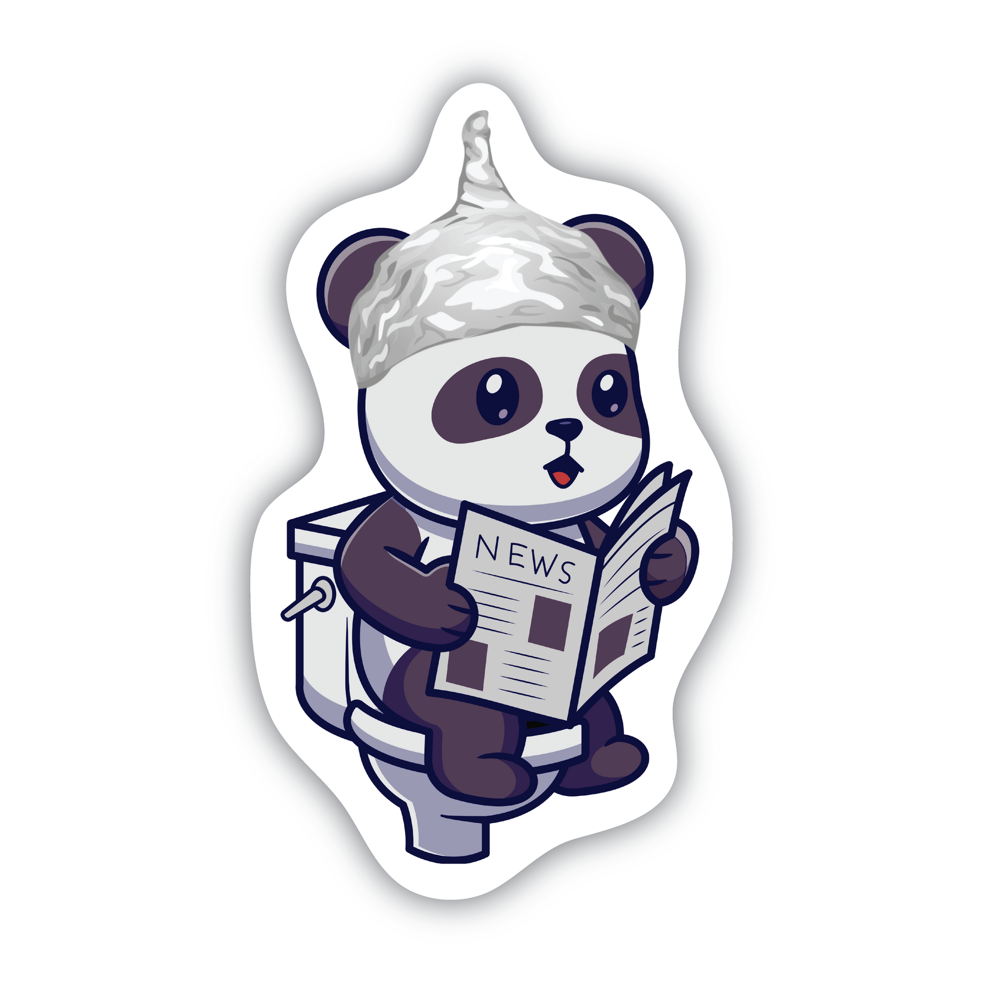 Conspiracy Panda vinyl sticker