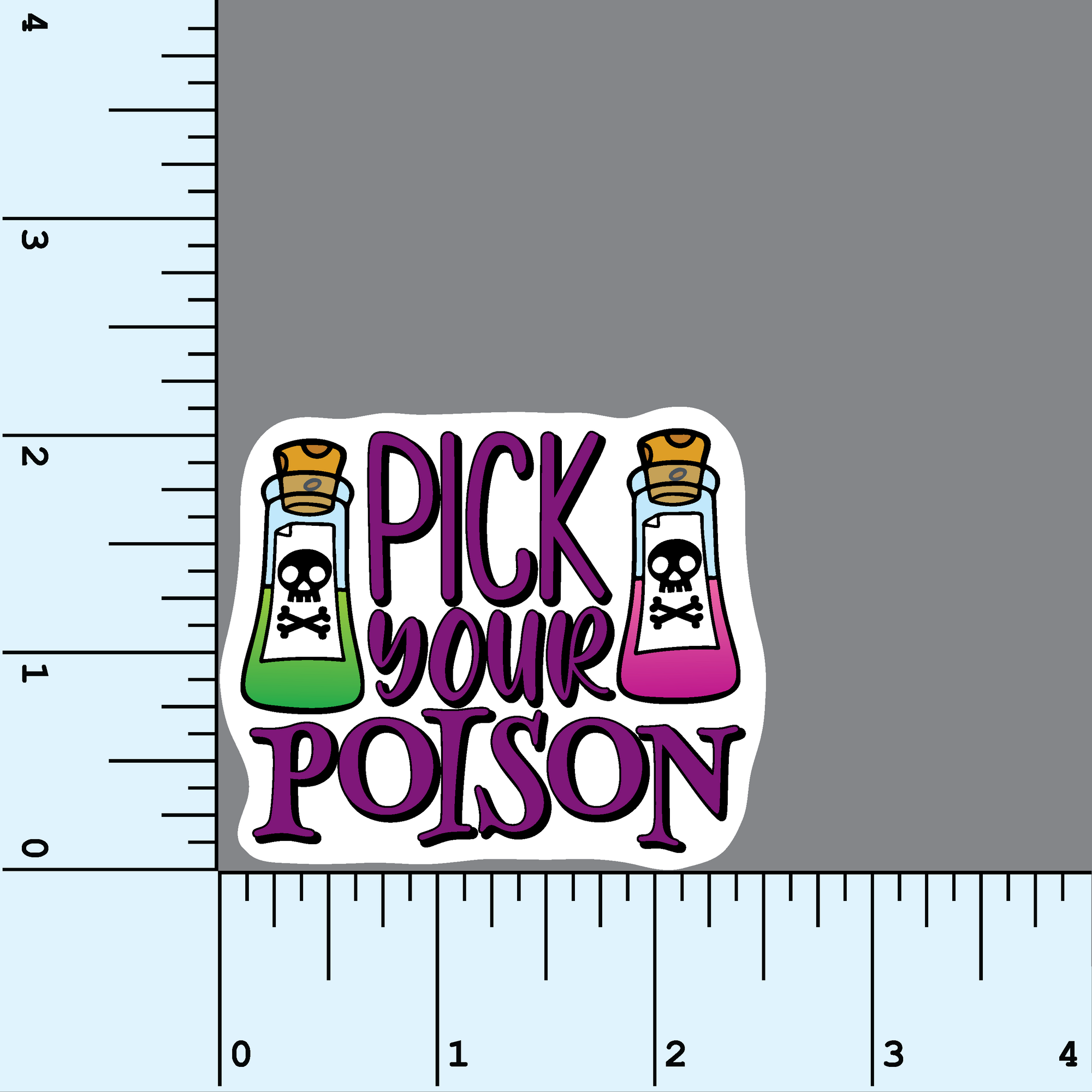 Pick Your Poison vinyl sticker