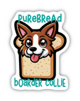 Purebread Boarder Collie vinyl sticker