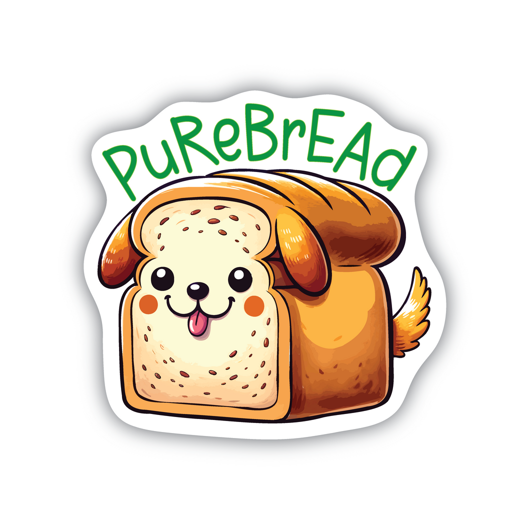 Purebread Loaf vinyl sticker