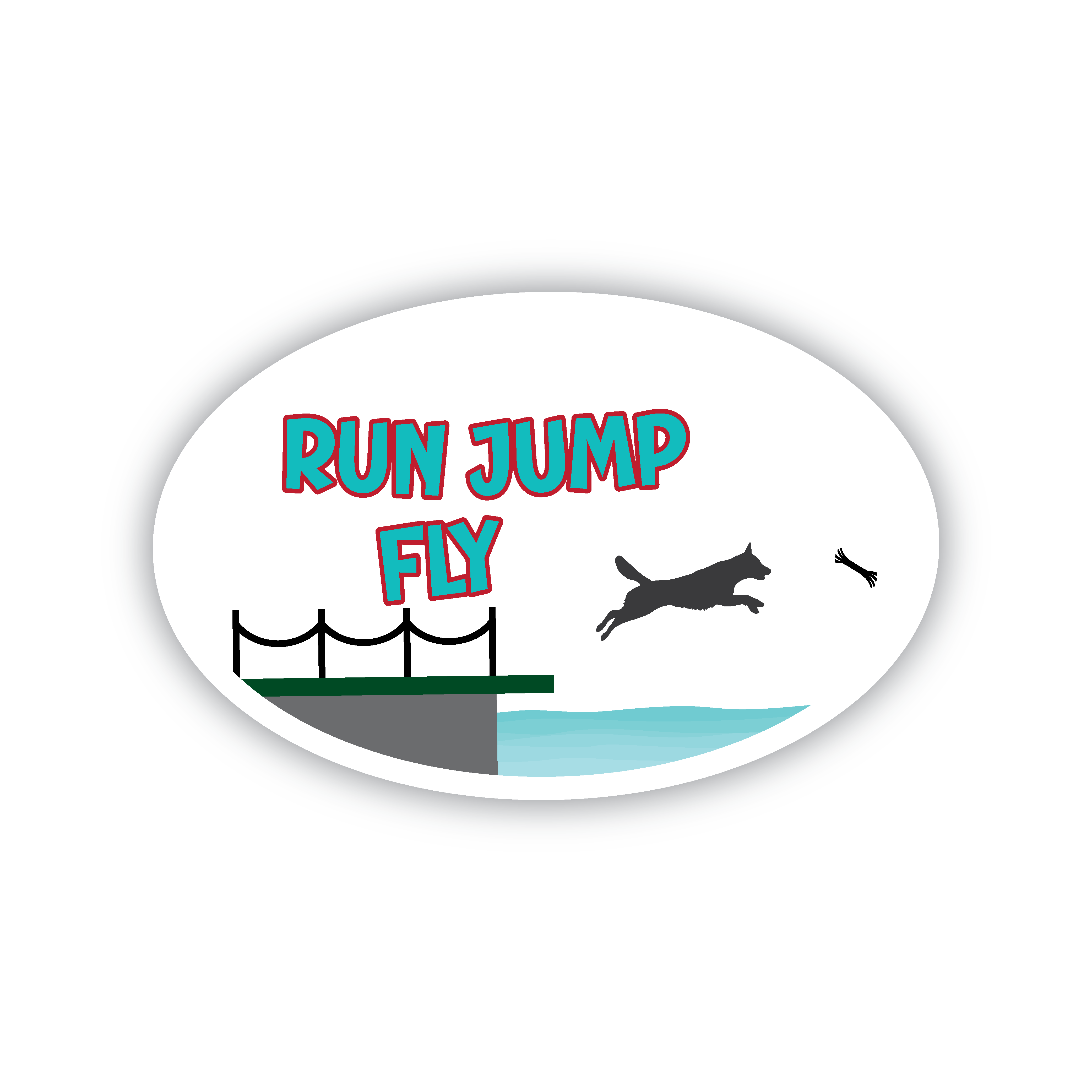 Run Jump Fly Dock Diving sticker – Trash Panda's Closet