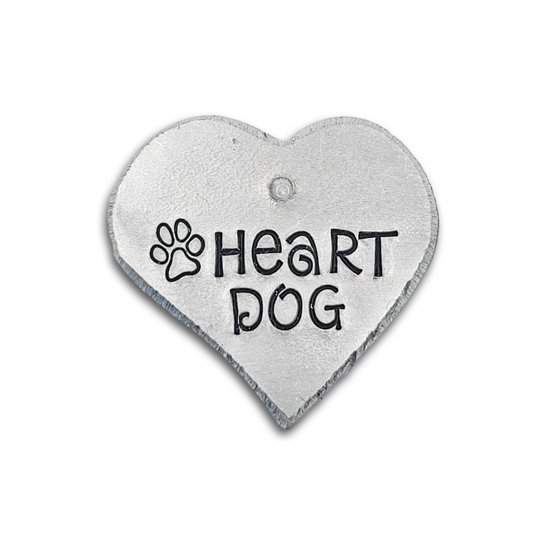 Heart Dog sample tag