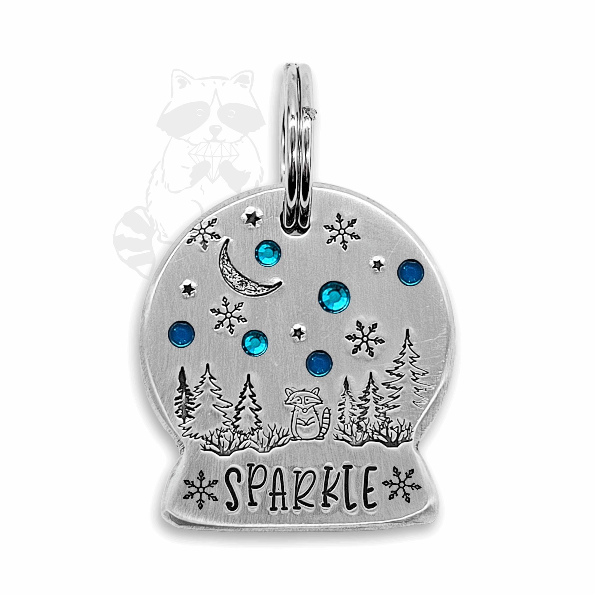 Forest Snow Globe limited release tags