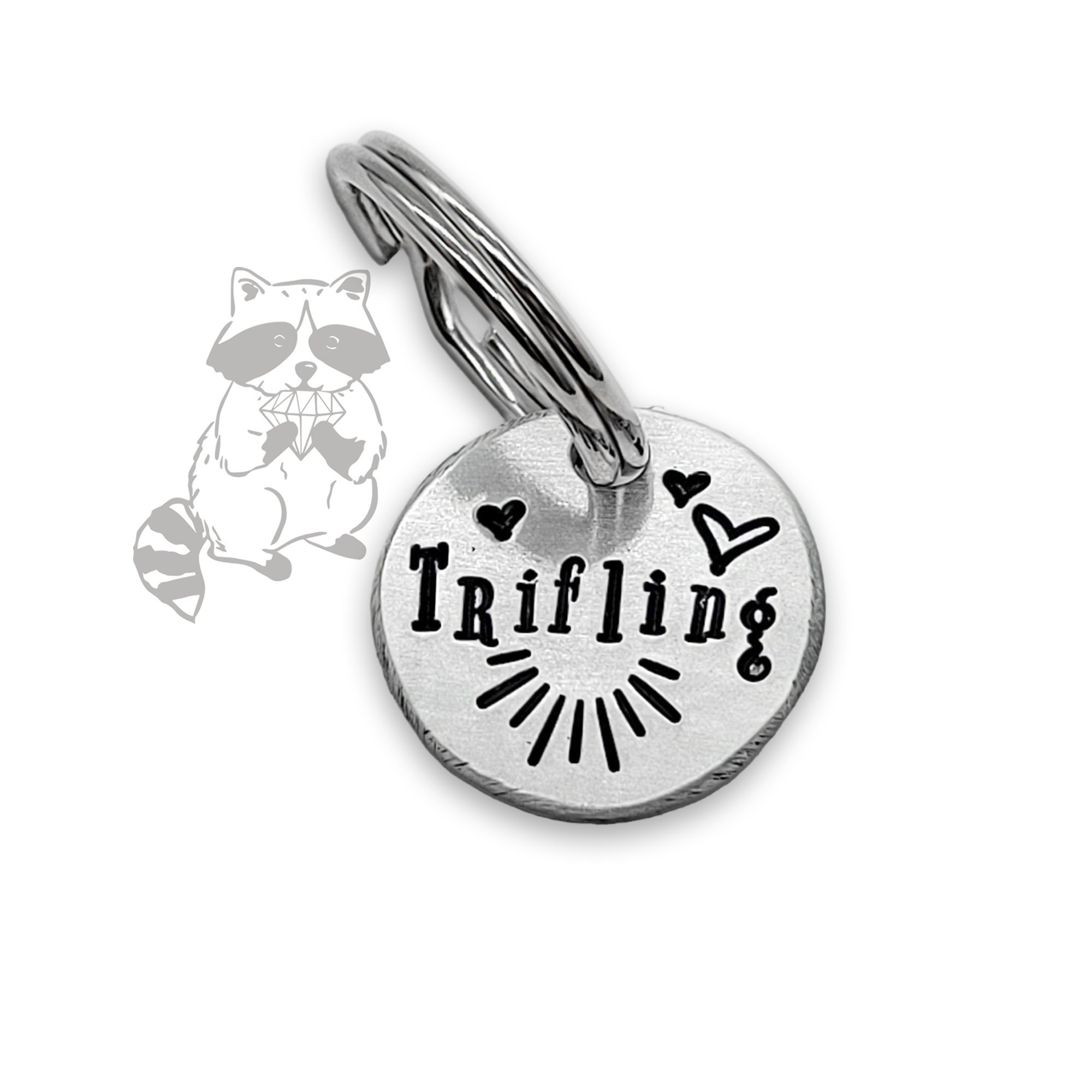 Tiny Classic Collar Tag - Trash Panda&#39;s Closet