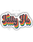 Tally Ho vintage look vinyl sticker