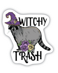 Witchy Trash raccoon vinyl sticker