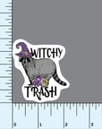 Witchy Trash raccoon vinyl sticker