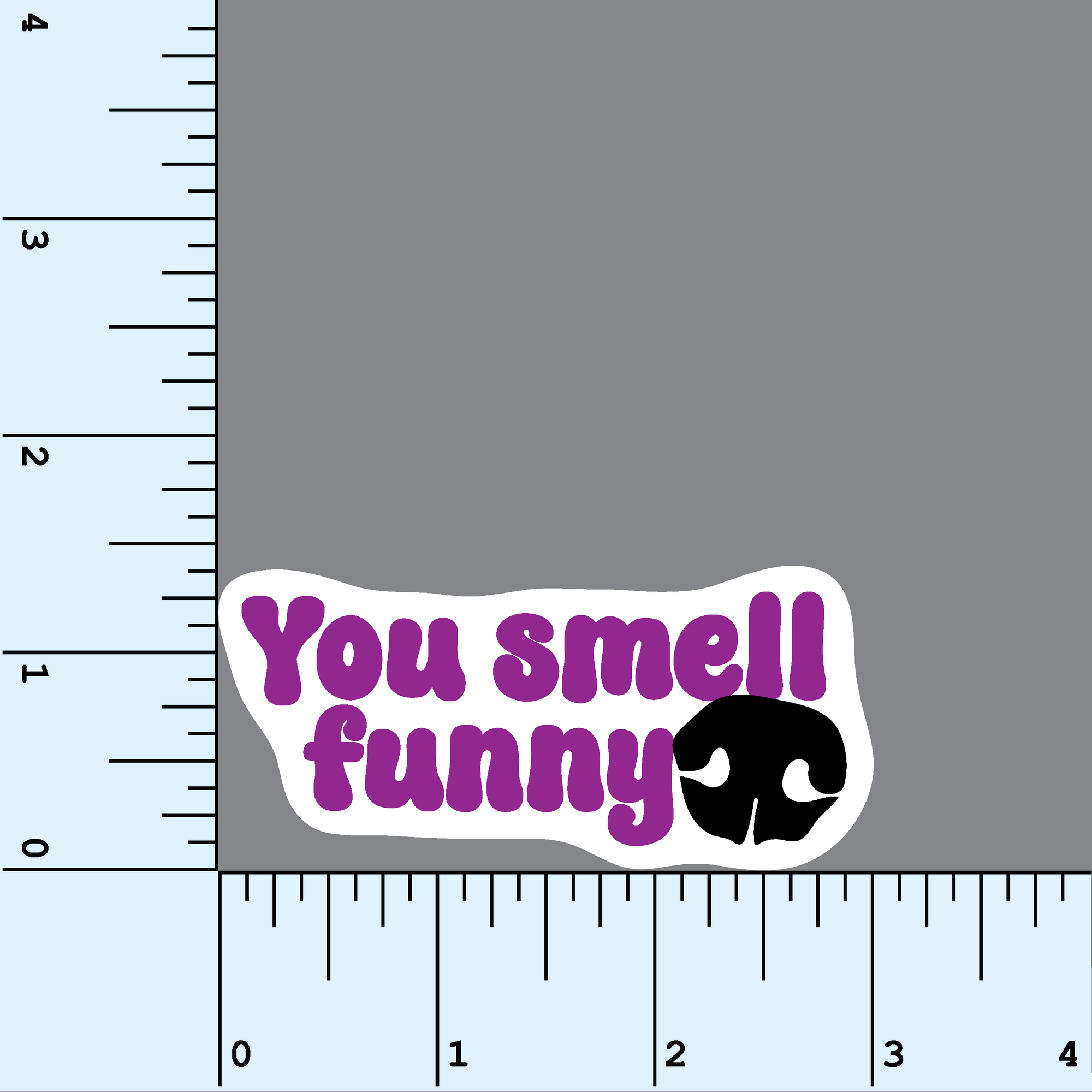 You Smell Funny vinyl sticker