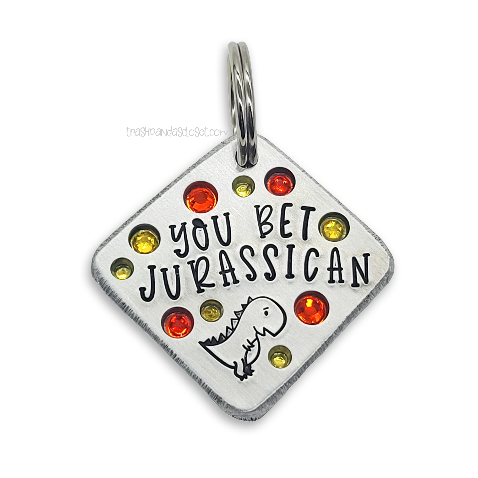 You Bet Jurassican 1.25" ditto tag - Trash Panda's Closet