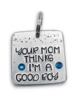 Your mom thinks I'm a good boy 1.5" ditto tag - Trash Panda's Closet