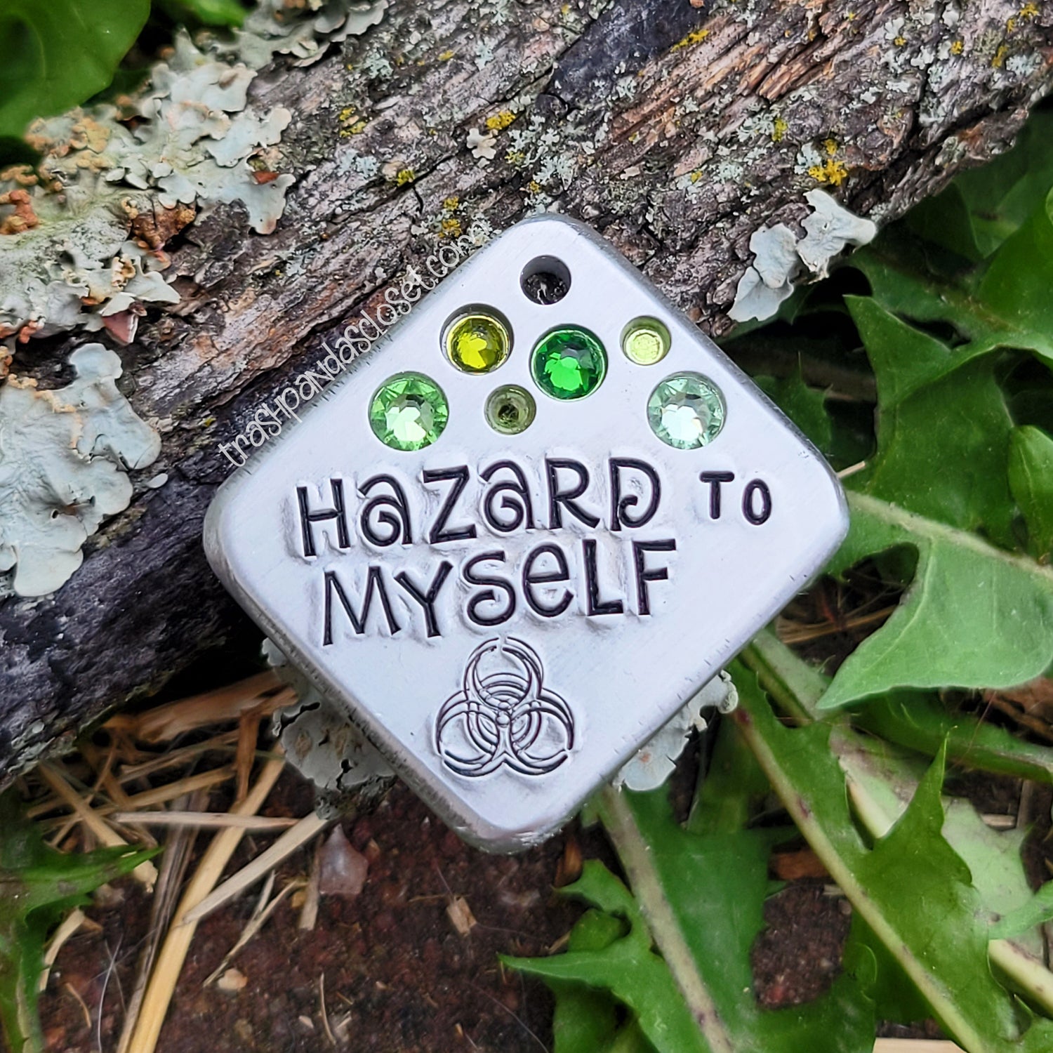 Hazard to myself  1.25" ditto tag - Trash Panda's Closet