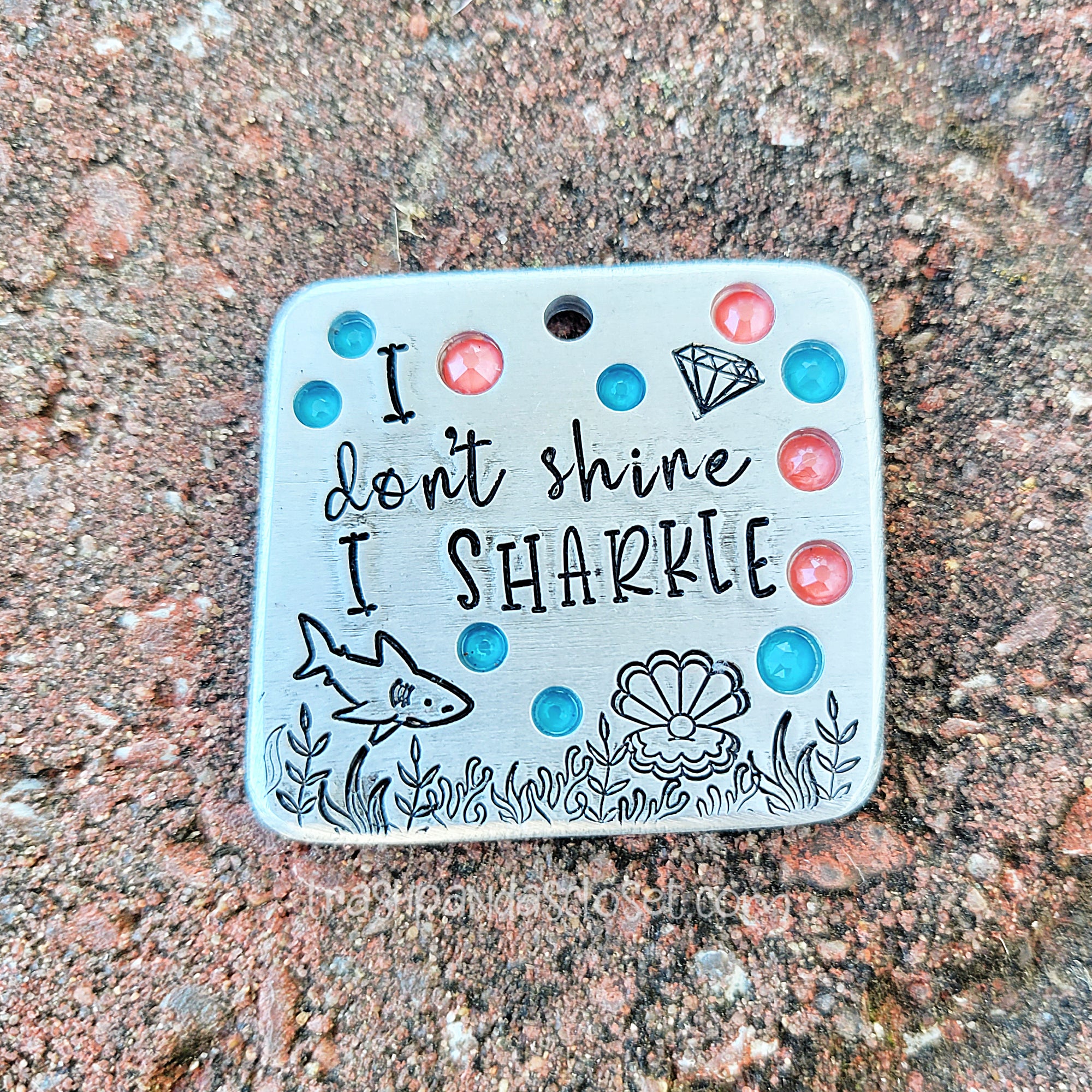 I don’t shine I sharkle 1.5" ditto tag - Trash Panda's Closet