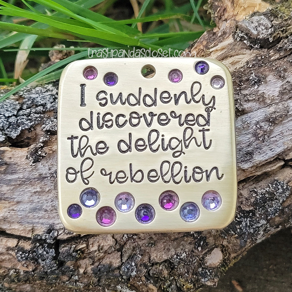 I suddenly discovered the delight of rebellion 1.5" ditto tag - Trash Panda's Closet