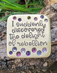 I suddenly discovered the delight of rebellion 1.5" ditto tag - Trash Panda's Closet