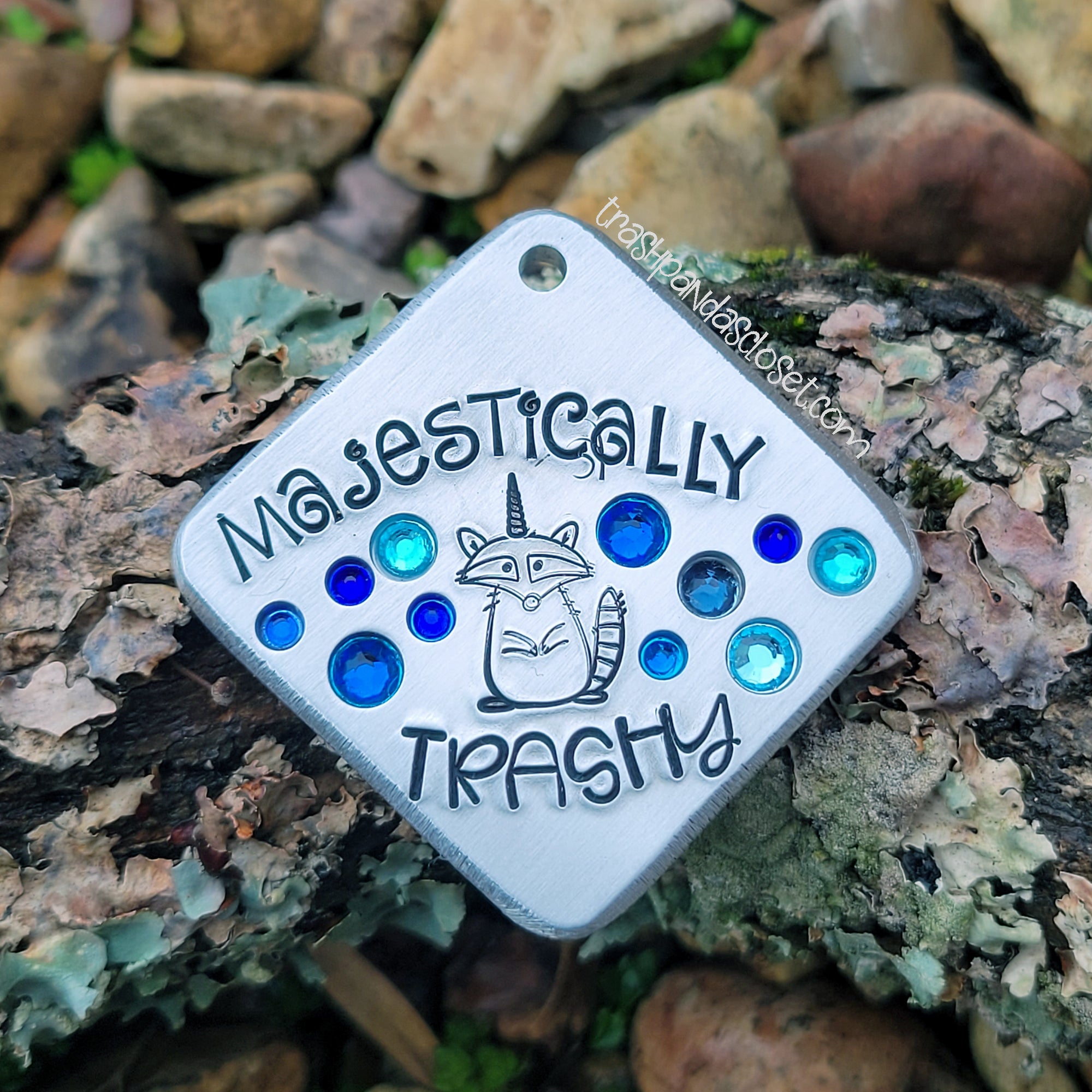 Majestically Trashy 1.5" ditto tag - Trash Panda's Closet