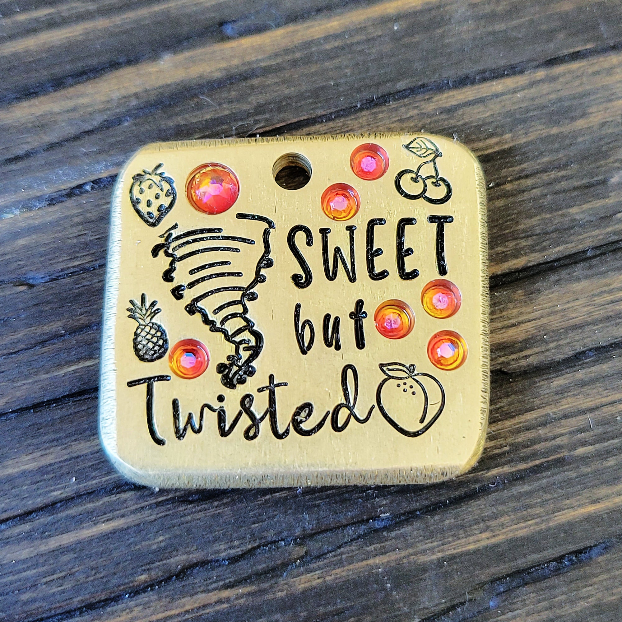 Sweet but twisted  1.25" ditto tag - Trash Panda's Closet