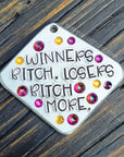 Winners Bitch 1.5" ditto tag - Trash Panda's Closet